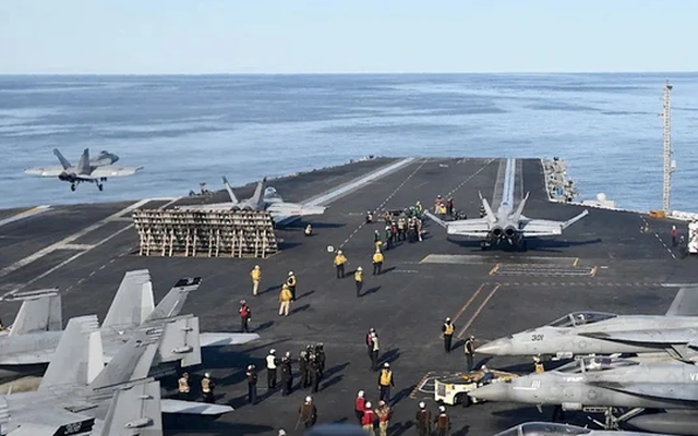 Hoả lực từ ba nhóm tàu sân bay Mỹ rất khủng khiếp khi đối đầu Iran