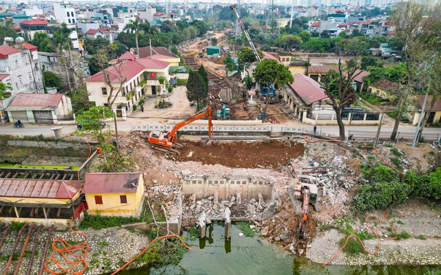 Cận cảnh dự án hơn 920 tỷ đồng chống ngập cho loạt khu đô thị phía Bắc Hà Nội