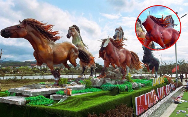 Vụ 2 cháu nhỏ đập phá mô hình "Mã đáo thành công" 400 triệu: Đang sửa chữa, hé lộ kinh phí