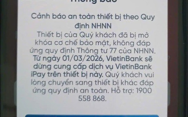 Nhiều người dùng Vietcombank, BIDV, Agribank, VietinBank... bị chặn chuyển, rút tiền qua điện thoại từ hôm nay (1/3): Cần làm gì để tiếp tục giao dịch?