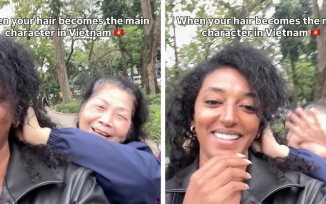 Cả hồ Hoàn Kiếm náo loạn vì một mái tóc vị khách Tây