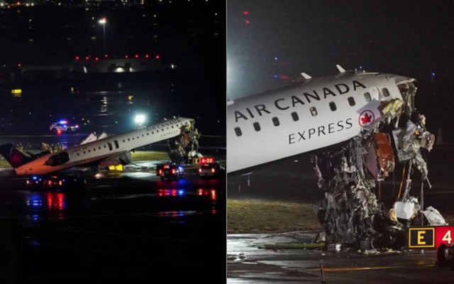 Mỹ: Máy bay chở 80 người lao thẳng vào xe cứu hỏa trên đường băng, phần đầu hoàn toàn vò nát, phi công và cơ phó tử vong