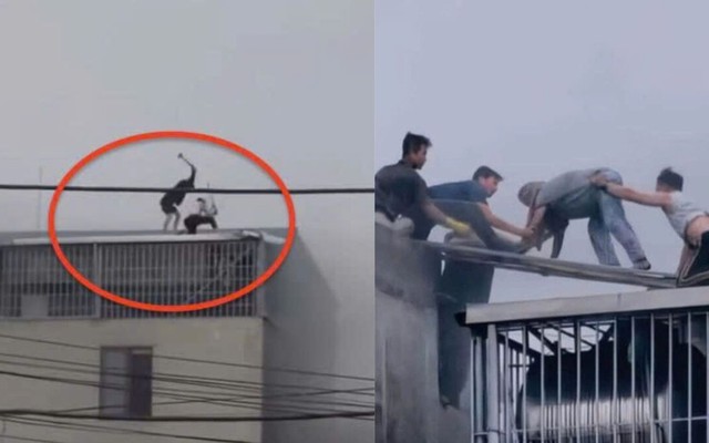 Dân mạng tìm thông tin 2 người hùng đập mái nhà cứu người kẹt trong đám cháy