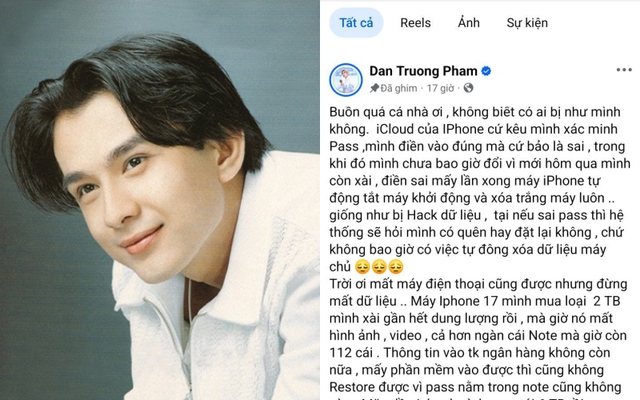 Đan Trường mất sạch dữ liệu iPhone vì nhập sai mật khẩu nhiều lần: cẩn thận với tính năng "Xóa dữ liệu" trên iPhone