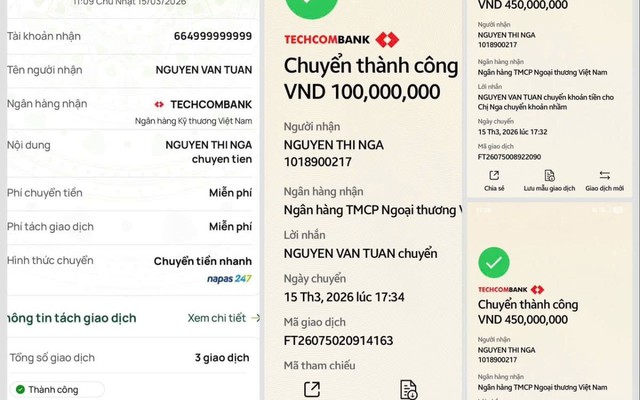 Phát hiện 1 tỷ đồng bất thường trong tài khoản Techcombank mang tên ‘Nguyen Van Tuan’: Công an sử dụng biện pháp nghiệp vụ vào cuộc