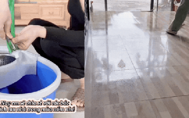 "Ám ảnh" với mùa nồm kéo dài, chị em rỉ tai nhau 3 chiêu lau nhà sạch bong, thơm mát, khô ráo cực hiệu nghiệm