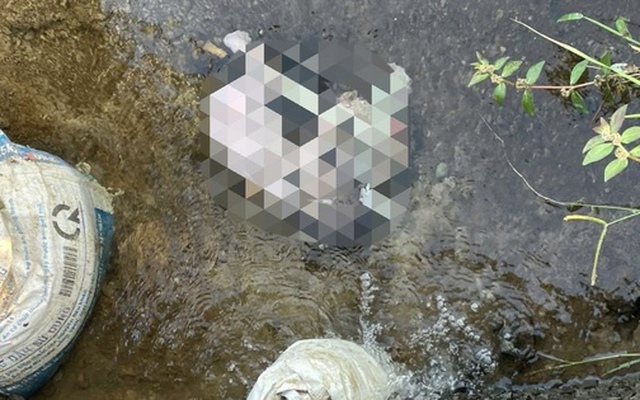 Thi thể bé trai sơ sinh nằm bên mương nước ở TPHCM