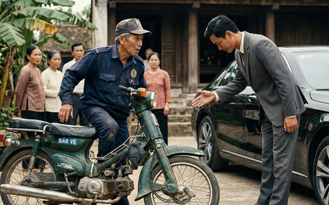 Bố vợ làm bảo vệ, ngày họp mặt 2 bên, ông lái chiếc xe cũ nát nhưng Tổng giám đốc phải đứng dậy cúi chào