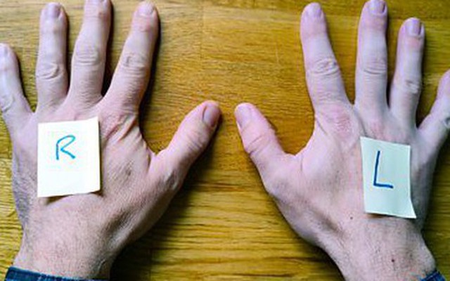 Tại sao nhiều người thông minh vẫn không phân biệt được trái phải?