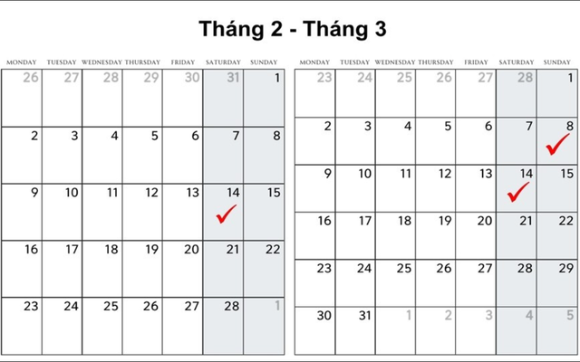 Lịch tháng 2 và tháng 3 năm nay giống nhau đến khó tin: Chuyên gia lý giải điều gì đang xảy ra