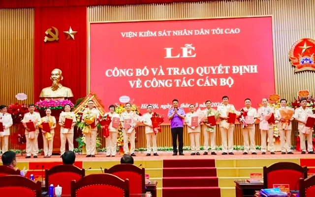 Viện KSND Tối cao điều động, bổ nhiệm 15 lãnh đạo cấp Vụ