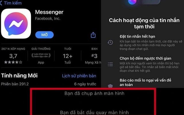 Cách để Messenger cảnh báo khi có người chụp màn hình