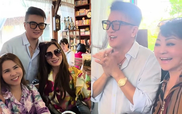 Vợ cũ Bằng Kiều tới quán Đàm Vĩnh Hưng, tình cờ gặp Hương Lan: "Tôi cùng 20 đồng bọn tới"