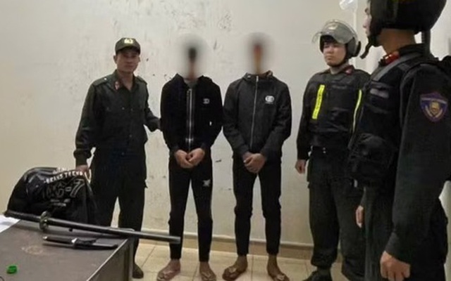 Truy quét nhóm mang hung khí đi đánh nhau ở Gia Lai, công an bắt giữ 2 người