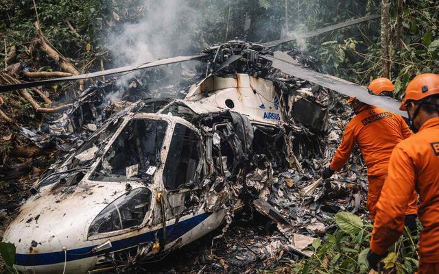 Hiện trường thương tâm vụ Airbus H130 mất liên lạc sau 5 phút cất cánh, toàn bộ người trong khoang thiệt mạng