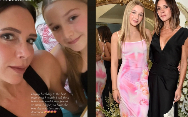 Tiểu thư Harper Beckham xinh đẹp còn tình cảm, viết tâm thư xúc động mừng sinh nhật mẹ, còn Brooklyn lại "mất hút"