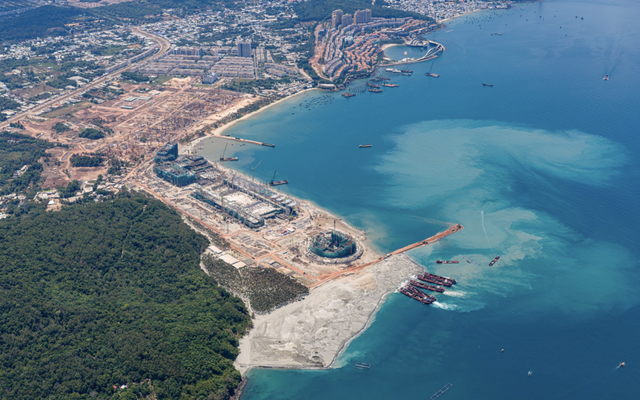 Diện mạo Trung tâm Hội nghị APEC ở Phú Quốc dần lộ diện sau 10 tháng thi công