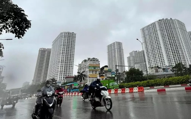 Miền Bắc mưa kéo dài, miền Trung đón mưa to