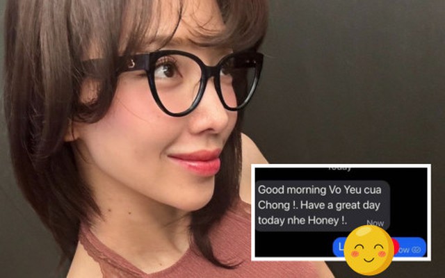 Bất ngờ nhận tin nhắn "Good morning, vợ yêu của chồng", Tóc Tiên liền đòi block