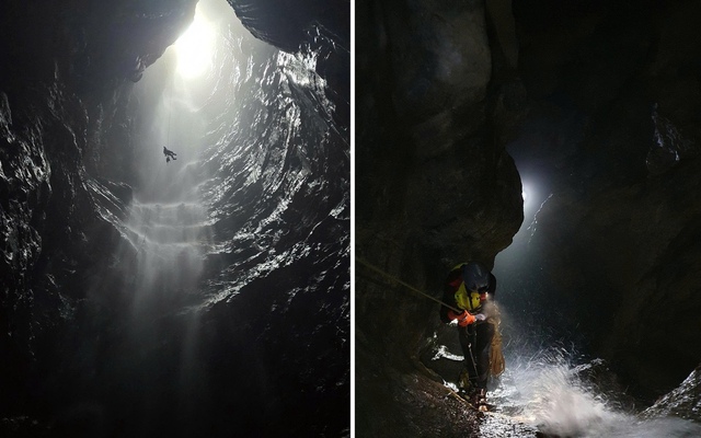 Phát hiện hang động mới ở Quảng Trị chứa thác nước lạ, 'khó nhất 36 năm thám hiểm'