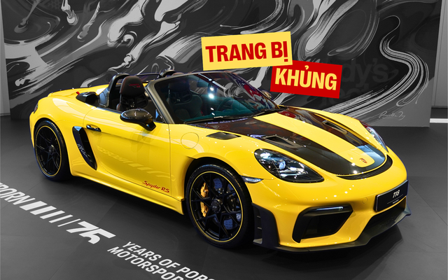 Tôi sờ tận tay Porsche 718 Spyder RS độc nhất Việt Nam: Phanh gốm hơn 500 triệu, tổng tiền 'option' dư mua 1 chiếc Mercedes GLC