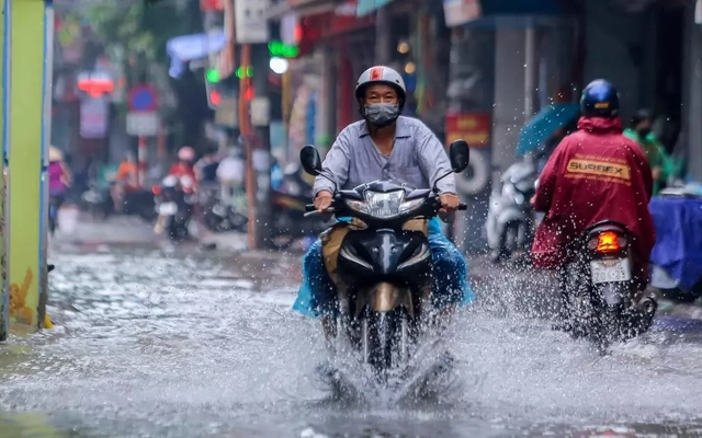 Từ chiều tối nay, miền Bắc đón mưa rất to