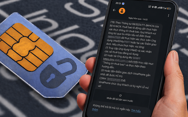 Thuê bao đang bị 'dội bom' thông báo xác thực thuê bao