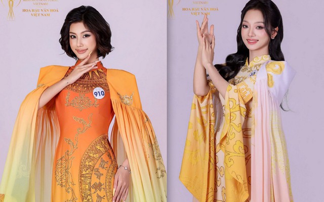 Dàn thí sinh Hoa hậu Văn hóa Việt Nam 2026 tỏa sáng với áo dài của NTK Thoa Trần