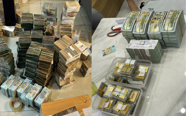 Khám xét khẩn cấp căn hộ cao cấp của bạn gái Mr Pips: Thu giữ 214 miếng vàng, 28 đồng hồ đeo tay cao cấp cùng "núi" tiền mặt và ngoại tệ