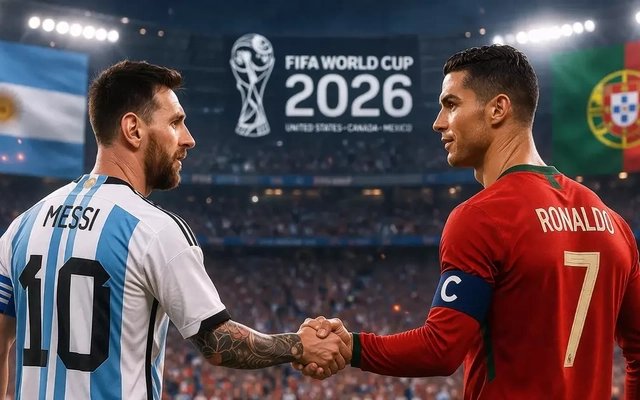 Kịch bản nào để Ronaldo, Messi gặp nhau ở trận đấu trong mơ tại World Cup 2026?