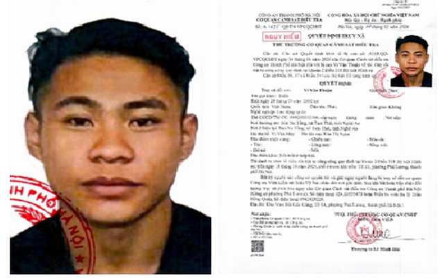 Quyết định truy nã nhân viên quán karaoke Vi Văn Thuận