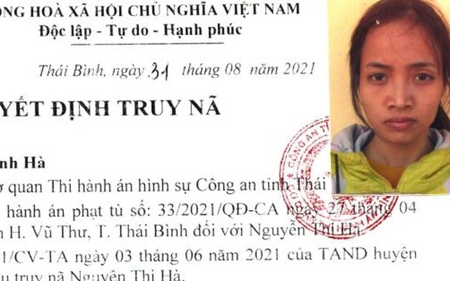 Truy nã toàn quốc Nguyễn Thị Hà SN 1993