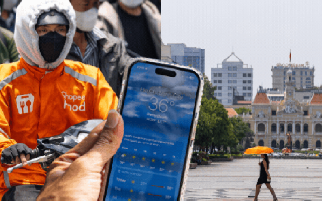 Toàn cảnh TP.HCM trong đợt nắng nóng đỉnh điểm: Tài xế công nghệ kể chuyện “rát mặt như bị tạt muối”