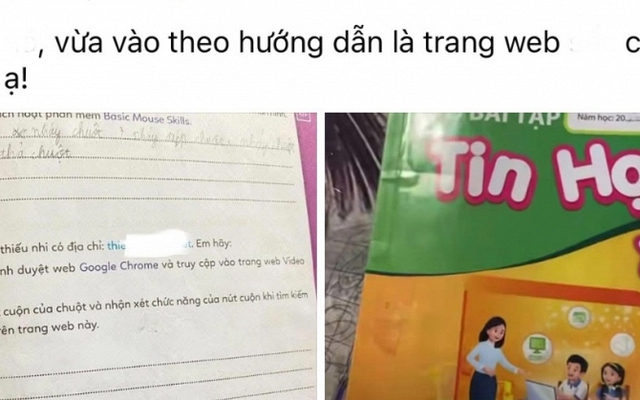 Phụ huynh bàng hoàng phát hiện sách Tin học lớp 3 của con chứa link đồi trụy, Nhà phát hành lập tức thông cáo KHẨN!