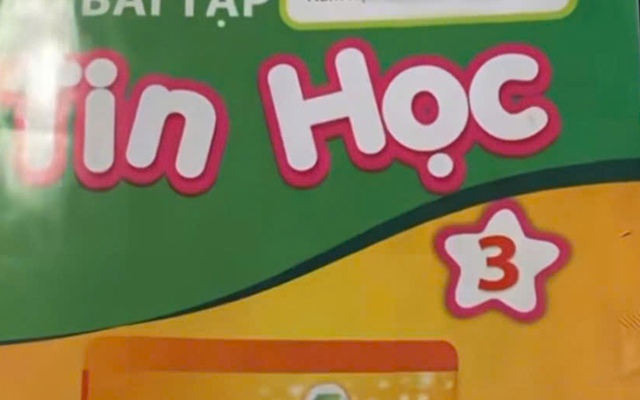 Vở bài tập Tin học lớp 3 in link 'web đen': Đơn vị phát hành thông báo khẩn