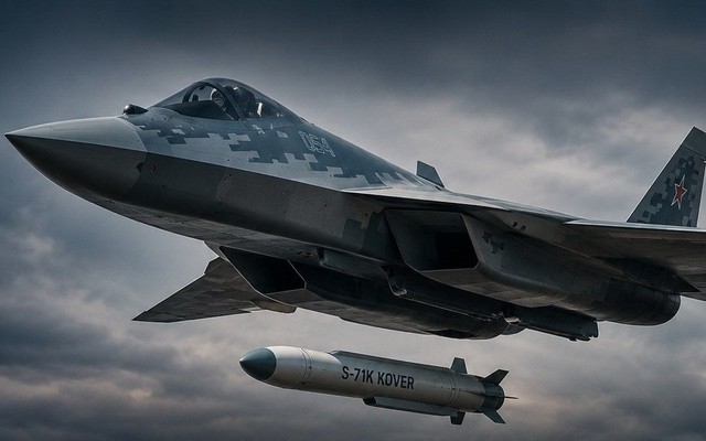 Tên lửa S-71K Kover của tiêm kích Su-57 gây ác mộng cho phòng không Ukraine