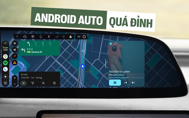 Android Auto phiên bản mới gây sốc: Cho phép xem video trên màn hình, AI biết được chủ nhân đang chạy xe gì