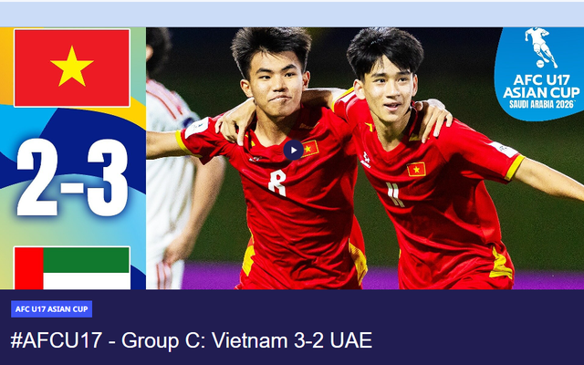 Trang chủ AFC mắc lỗi, tuyển Việt Nam đang thắng UAE bỗng hóa… thua