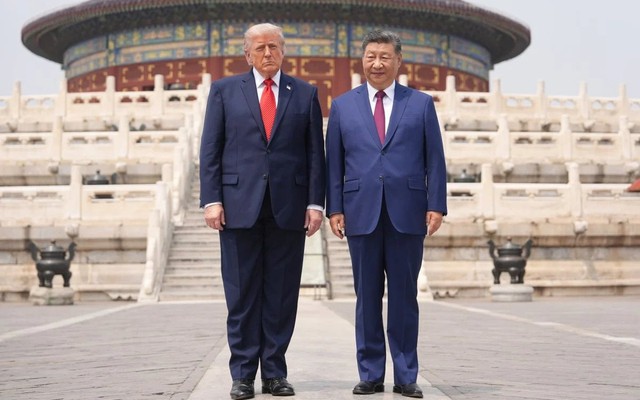 Vừa đặt chân đến một công trình ở Trung Quốc, Tổng thống Trump ngỡ ngàng thốt lên "Thật đáng kinh ngạc!"