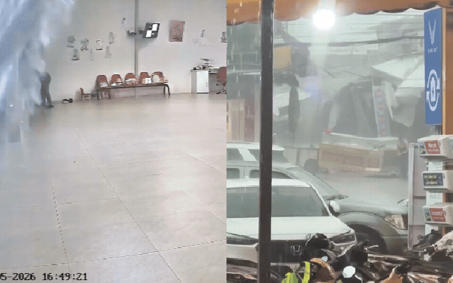 Kinh hoàng giông lốc ở Đắk Lắk: Tiệm vàng bị thổi bay hai tủ kính, chủ tiệm mất trắng cả tỷ đồng