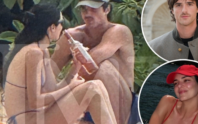 "Tóm gọn" Kendall Jenner hẹn hò tài tử Đồi Gió Hú trên bãi biển