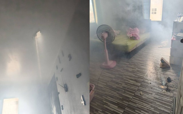 Người phụ nữ gãy chân vì vật lạ xuyên thủng mái nhà khi đang ở phòng ngủ