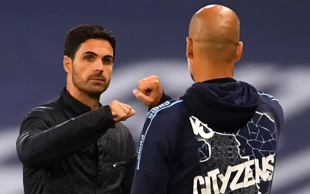 Pep Guardiola chúc mừng Arsenal sau khi chính thức thất bại ở cuộc đua vô địch