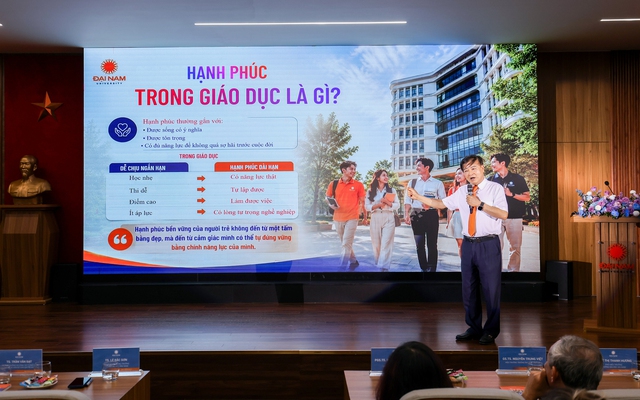 Trường ĐH hạnh phúc không phải là nơi không có áp lực, mà là nơi giúp con người trưởng thành hơn để bước vào đời