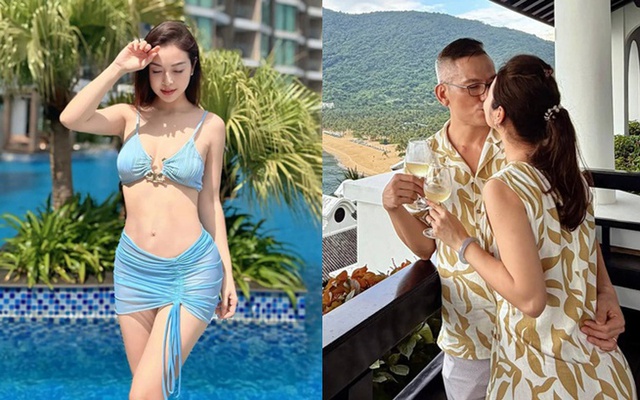 Hoa hậu đẹp bậc nhất Việt Nam tình tứ bên chồng đại gia: "Tụi mình vẫn còn chơi với nhau"