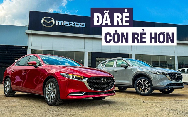 Loạt xe Mazda bản 'base' mới tiếp tục giảm giá thêm: Mazda3 từ 559 triệu đồng, CX-5, CX-8 rẻ nhất phân khúc Nhật, Hàn