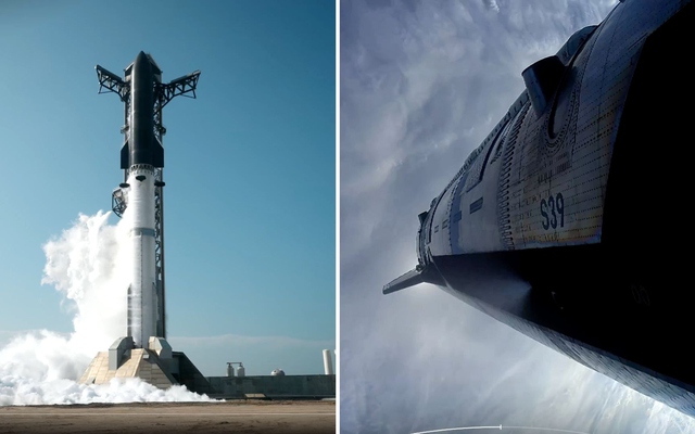 Siêu tên lửa mạnh nhất từng được phóng của SpaceX hoàn tất thử nghiệm dù bệ đẩy rơi xuống biển