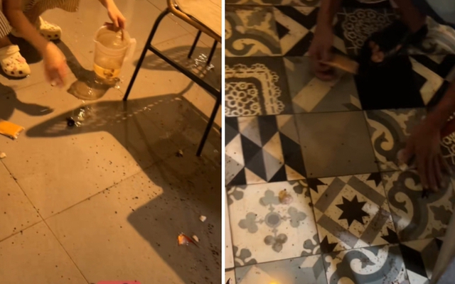 Con đập vỡ bể cá quán cafe nhưng bố mẹ thản nhiên "trẻ con biết gì đâu mà la nó", rồi bỏ về không nói được 1 lời xin lỗi