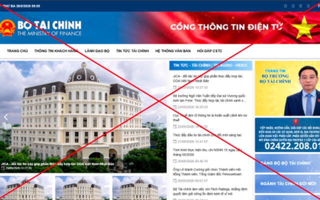Bộ Tài chính gửi Bộ Công an danh sách website giả mạo