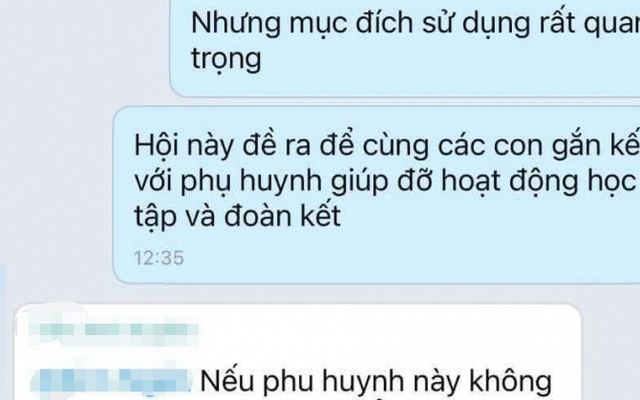 Phản đối việc trích quỹ tặng quà giáo viên quá nhiều lần, một phụ huynh nhận được tin nhắn gây bức xúc: Vì trái ý nên bị cô lập?